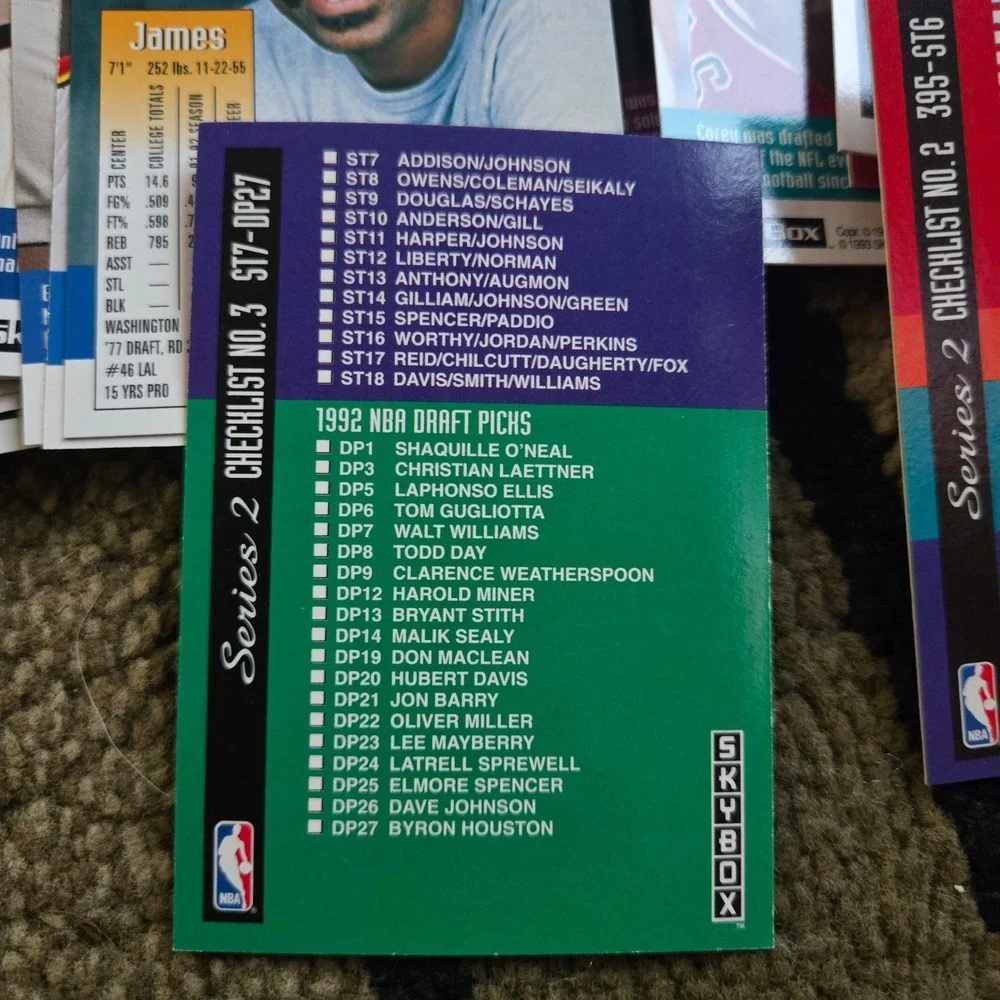 SkyBox 1992-93 Series 2 NBA Basketball Card Lot Harold Miner Hubert Davis Case